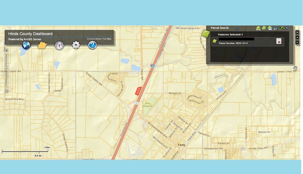 More Photos Of 106 I55 SOUTH W FRONTAGE RD S, Terry Land For Sale