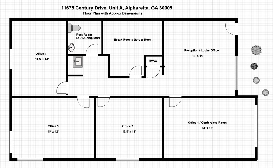 More Photos Of 11675 Century Dr, Alpharetta Office Residential For Lease