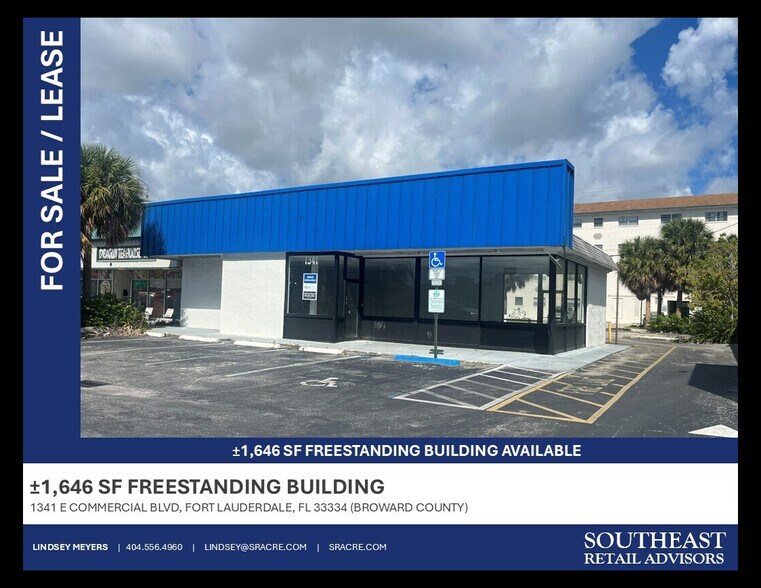 Primary Photo Of 1341 E Commercial Blvd, Fort Lauderdale Freestanding For Lease