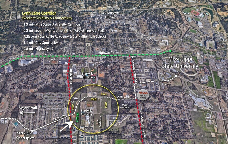 More Photos Of Louisville, Lynn Lane & Academy Rd, Starkville Land For Sale