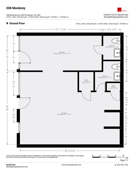 More Photos Of 208 Monterey Ave, Capitola Storefront For Lease