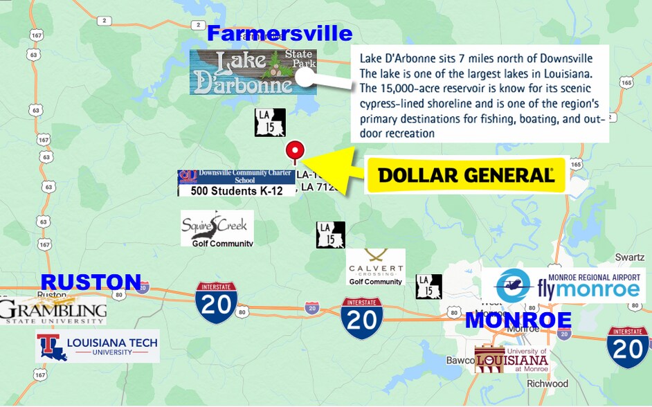 More Photos Of 12560 LA-15, Downsville General Retail For Sale