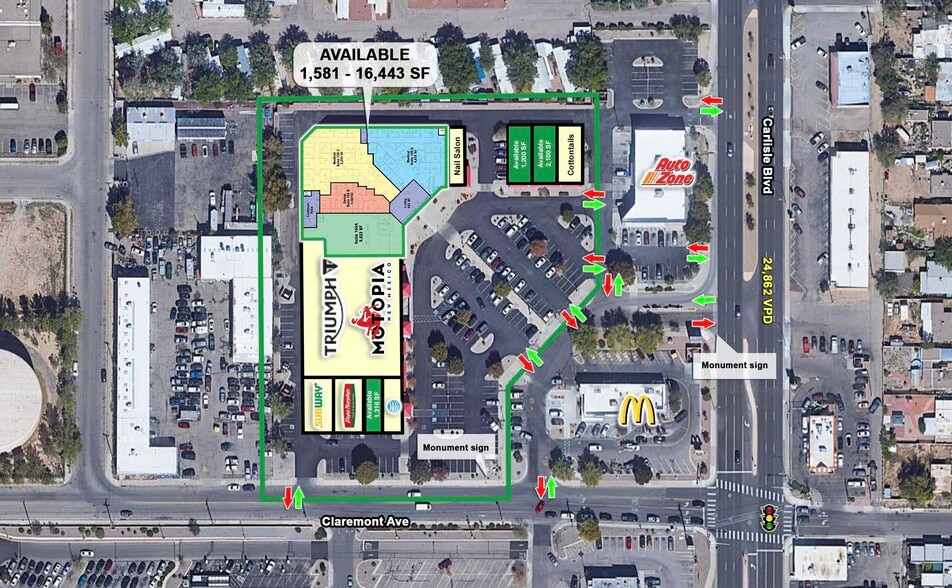 More Photos Of 2839 Carlisle Blvd NE, Albuquerque Unknown For Lease