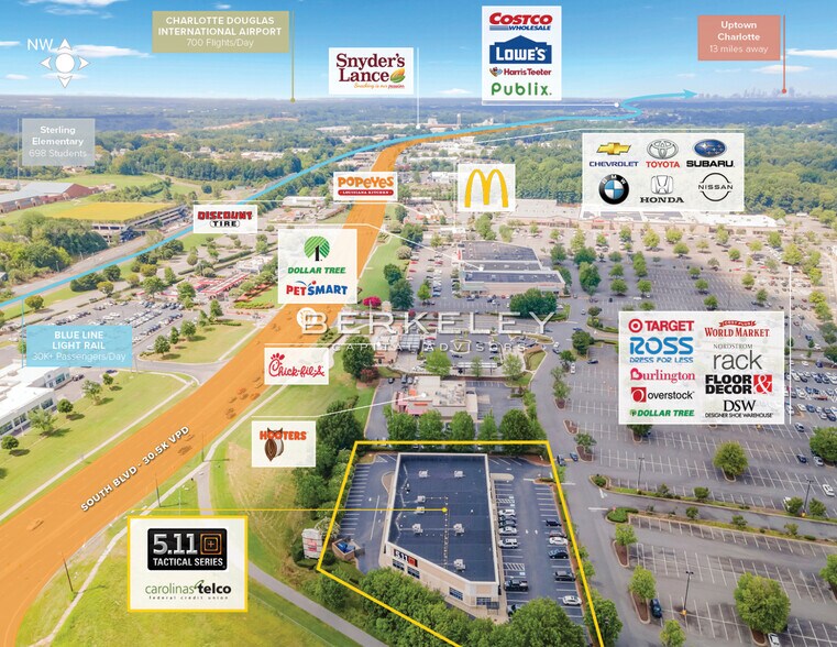 More Photos Of 9813 South Blvd, Charlotte Storefront Retail Office For Sale