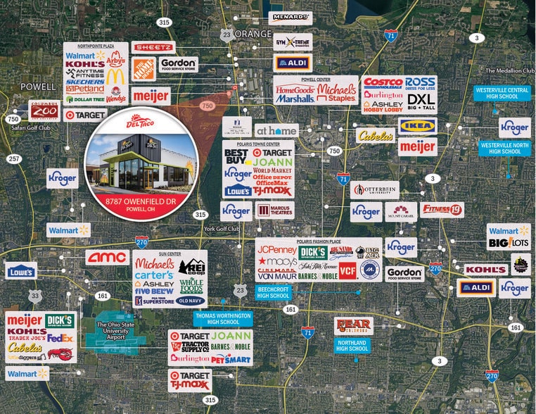 More Photos Of 8787 Owenfield Dr, Powell Fast Food For Sale