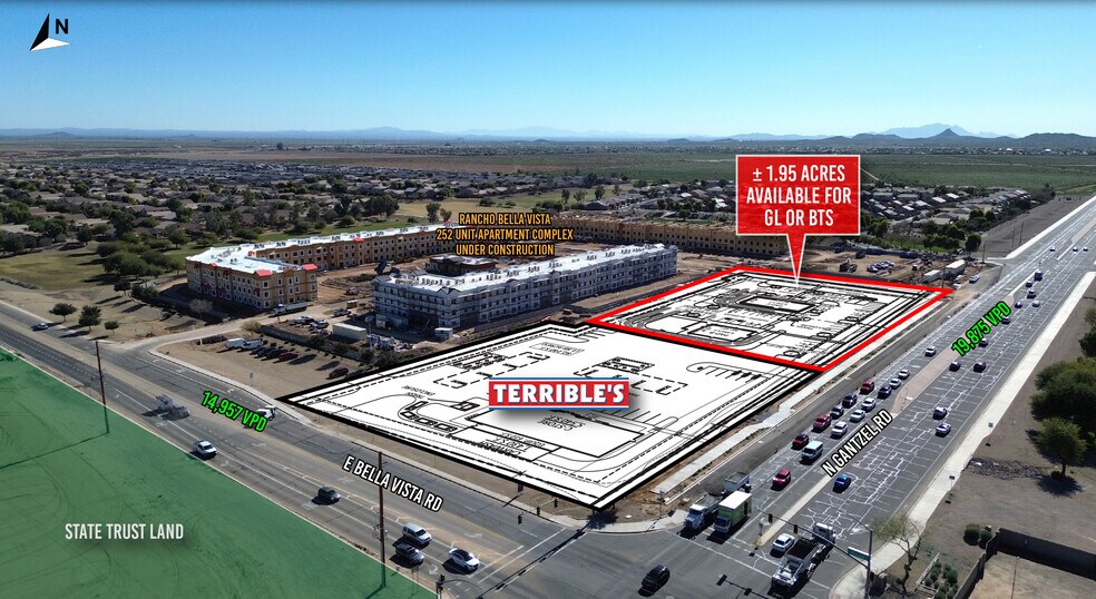 Primary Photo Of SEC Bella Vista & Gantzel Rd, San Tan Valley Land For Lease