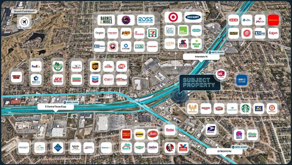 More Photos Of 180 E Central Texas Expy, Harker Heights Fast Food For Sale