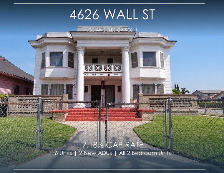 Primary Photo Of 4626 Wall St, Los Angeles Apartments For Sale