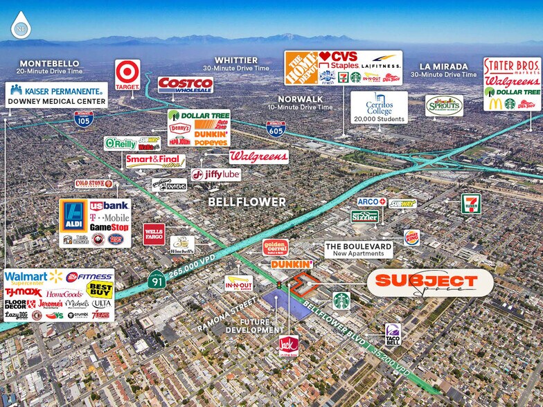 More Photos Of 17600-17620 Bellflower Blvd, Bellflower Unknown For Lease
