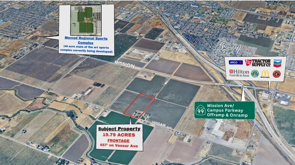 Primary Photo Of 2230 Vassar Ave, Merced Land For Sale