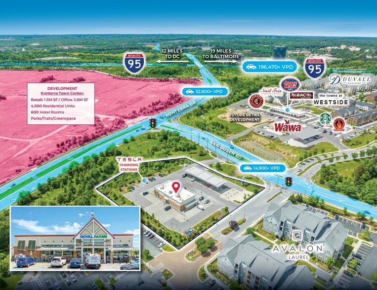 Primary Photo Of 6901 Van Dusen Rd, Laurel Convenience Store For Sale