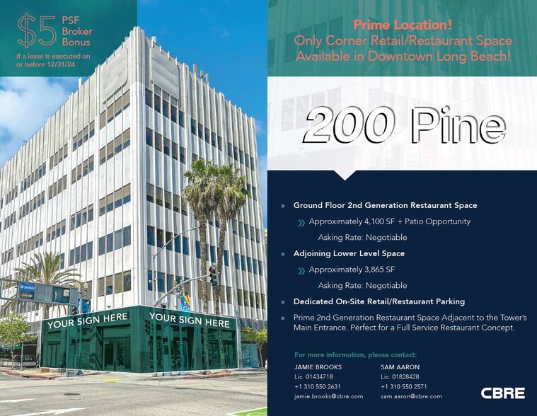 Primary Photo Of 200 Pine Ave, Long Beach Office For Sale