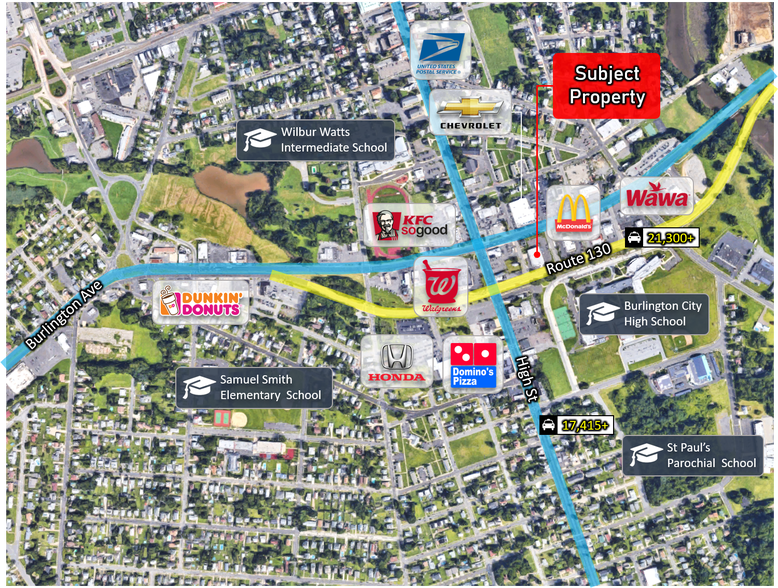 More Photos Of 108 E Route 130 S, Burlington Drugstore For Lease