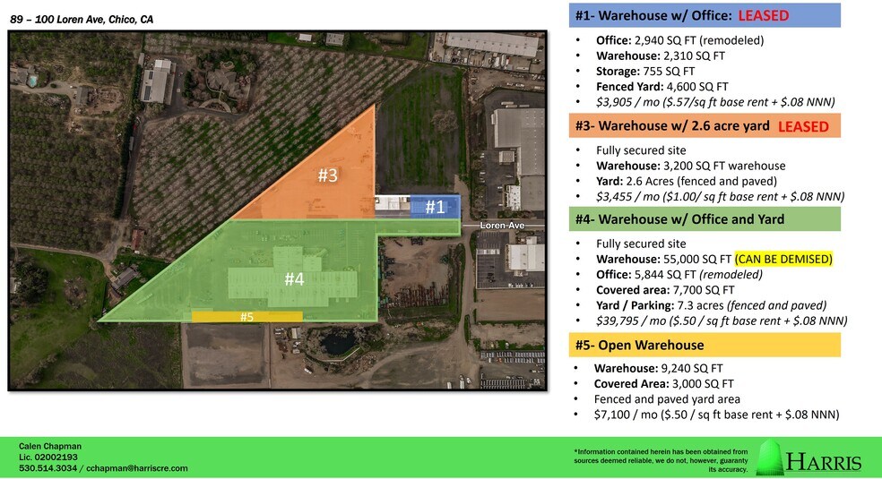 More Photos Of 100 Loren Ave, Chico Manufacturing For Lease