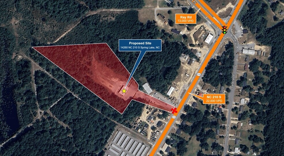 Primary Photo Of 14260 NC 210 N, Spring Lake Flex For Sale