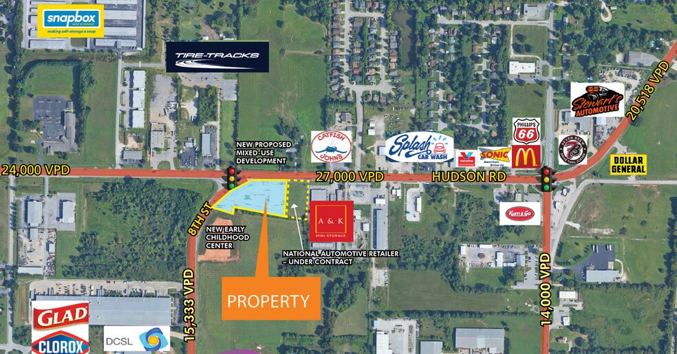 Primary Photo Of 8th St @ Hudson Rd, Rogers Land For Sale