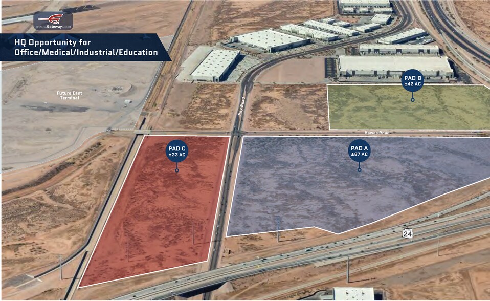 Primary Photo Of Loop 202 & Hawes Rd, Mesa Land For Sale