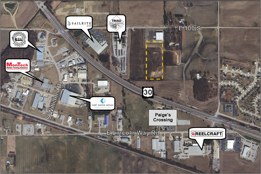 More Photos Of US 30 & CR East 100 South, Columbia City Land For Sale