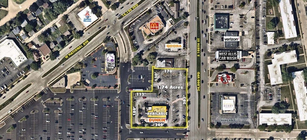 Primary Photo Of 2865 S 108th St, West Allis Restaurant For Sale