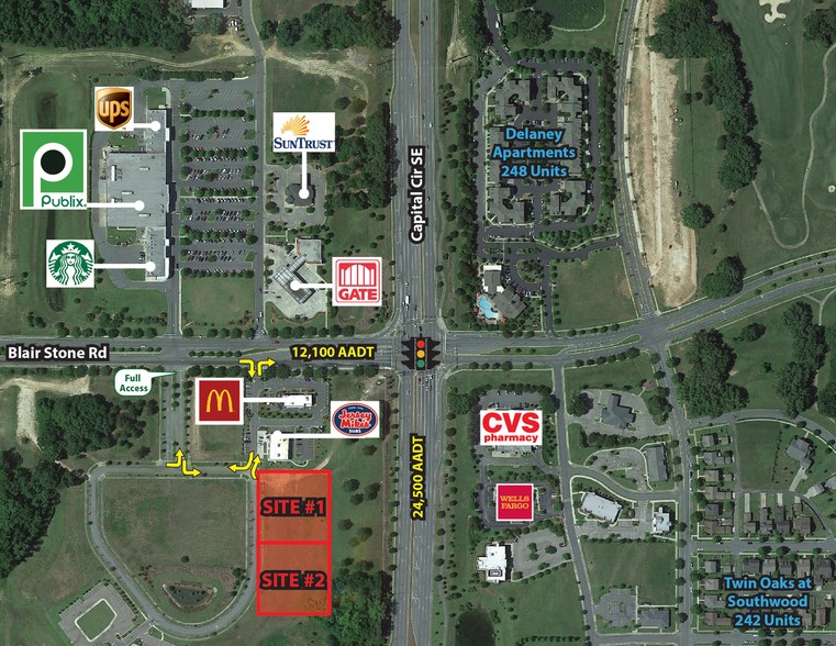 Primary Photo Of Blair Stone Rd & Captial Cir SE, Tallahassee Land For Lease