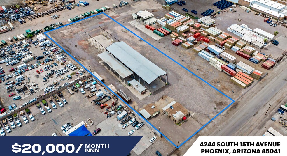 Primary Photo Of 4244 S 15th Ave, Phoenix Contractor Storage Yard For Lease