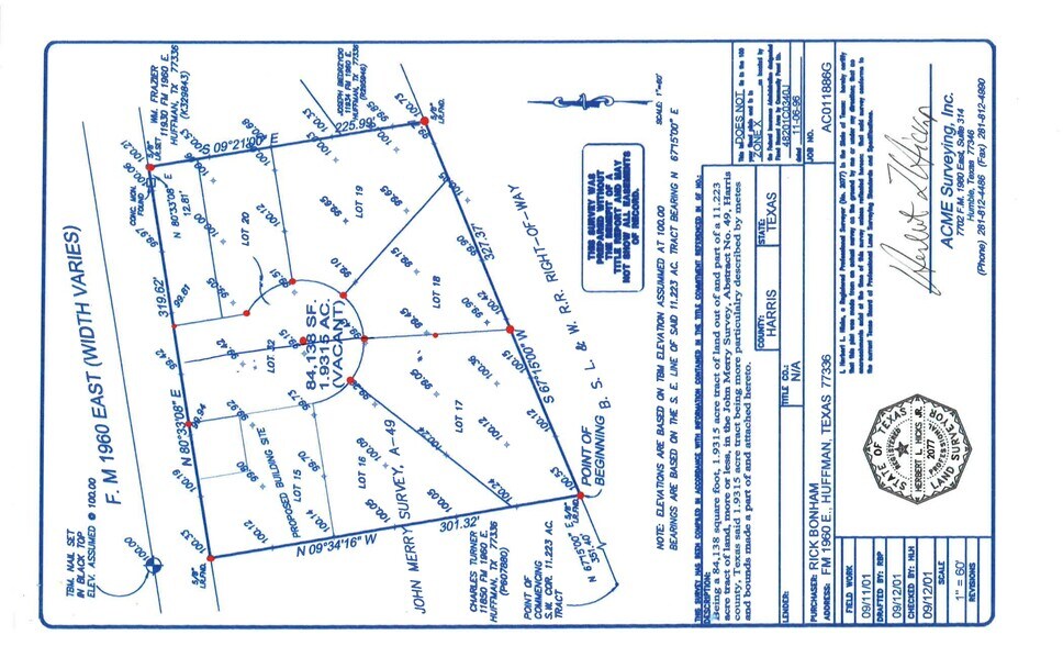 11918 FM 1960, Huffman, TX 77336 Land For Sale