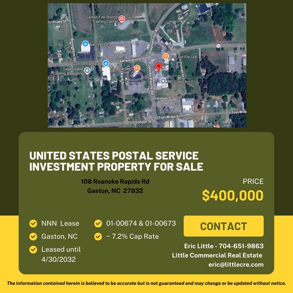 Primary Photo Of 108 Roanoke Rapids Rd, Gaston Post Office For Sale