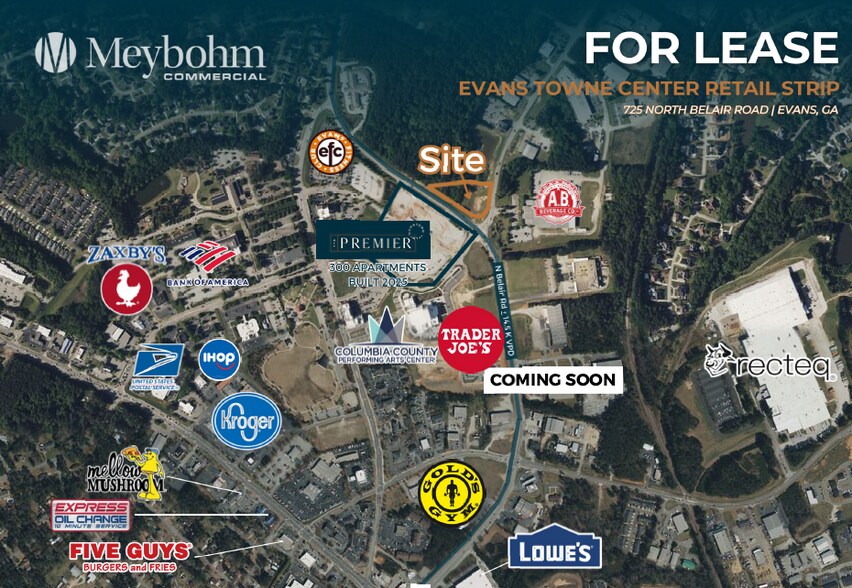 Primary Photo Of 725 N Belair Rd, Evans Storefront Retail Office For Lease