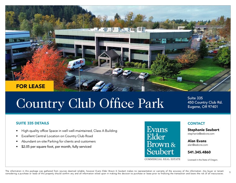 More Photos Of 450 Country Club Rd, Eugene Office For Lease