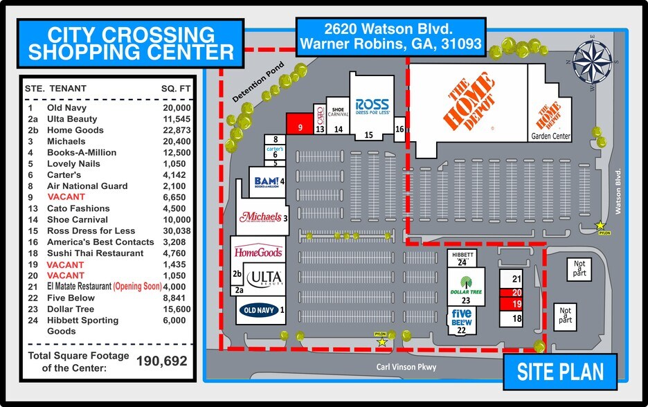 Primary Photo Of 2620-2624 Watson Blvd, Warner Robins Unknown For Lease