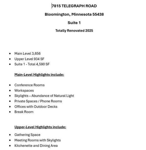 More Photos Of 7815 Telegraph Rd, Bloomington Office For Sale