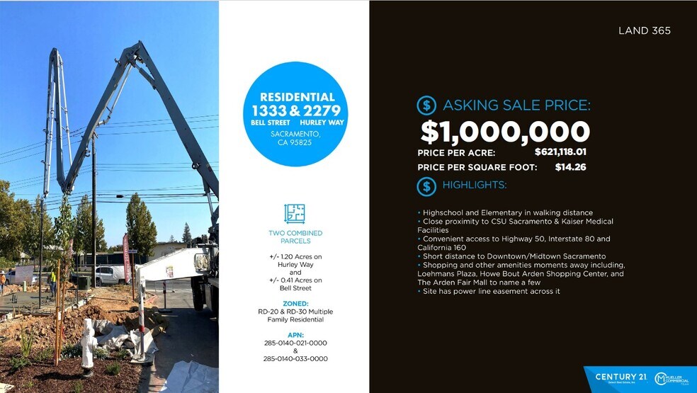 More Photos Of 1333 Bell St, Sacramento Land For Sale