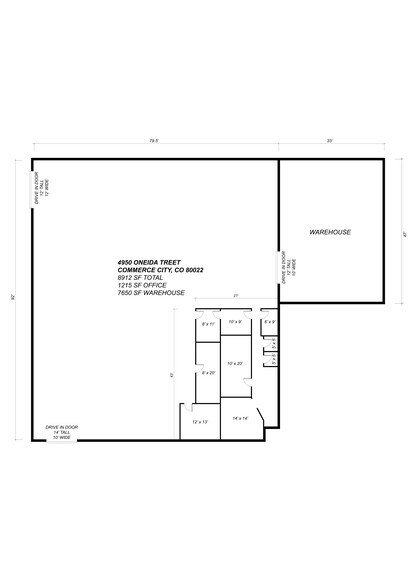 More Photos Of 4940-4950 Oneida St, Commerce City Warehouse For Lease