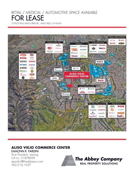 More Photos Of 27782-27832 Aliso Creek Rd, Aliso Viejo Unknown For Lease