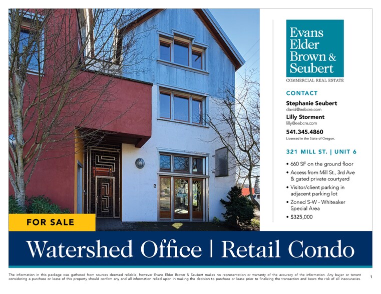 More Photos Of 321 Mill St, Eugene Storefront Retail Residential For Sale