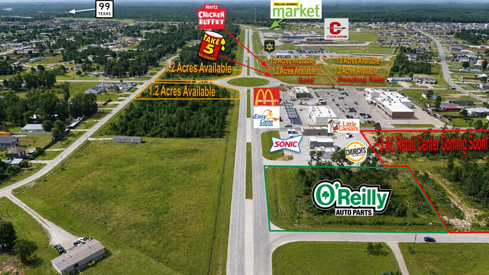 More Photos Of Commercial Corner- San Marcos & San Felipe, Cleveland Land For Sale