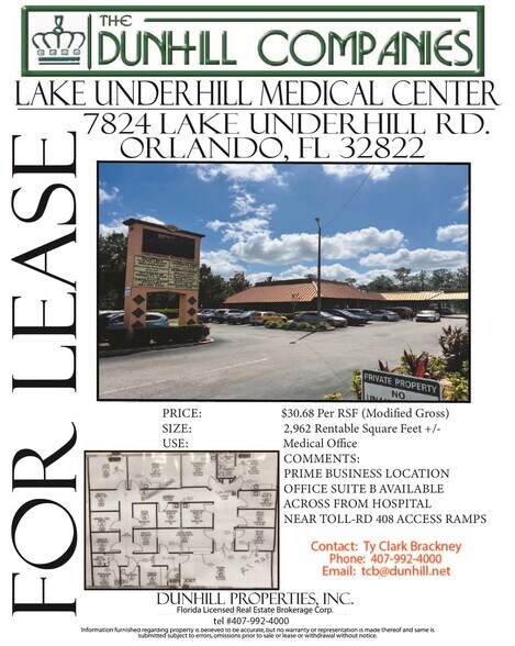 More Photos Of 7824 Lake Underhill Rd, Orlando Medical For Lease