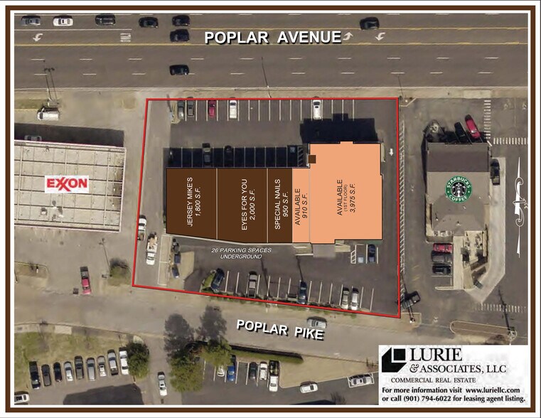 More Photos Of 6139-6161 Poplar Ave, Memphis Unknown For Lease