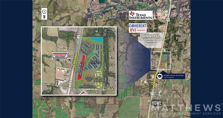 More Photos Of NEC of Pondersoa & N Collins Pkwy Howe TX 75459, Howe Land For Sale