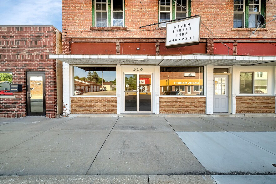 More Photos Of 516 Depot St, Mazon Storefront Retail Residential For Lease