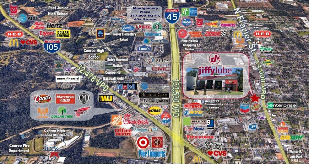 More Photos Of 1301 N Frazier St, Conroe Freestanding For Sale