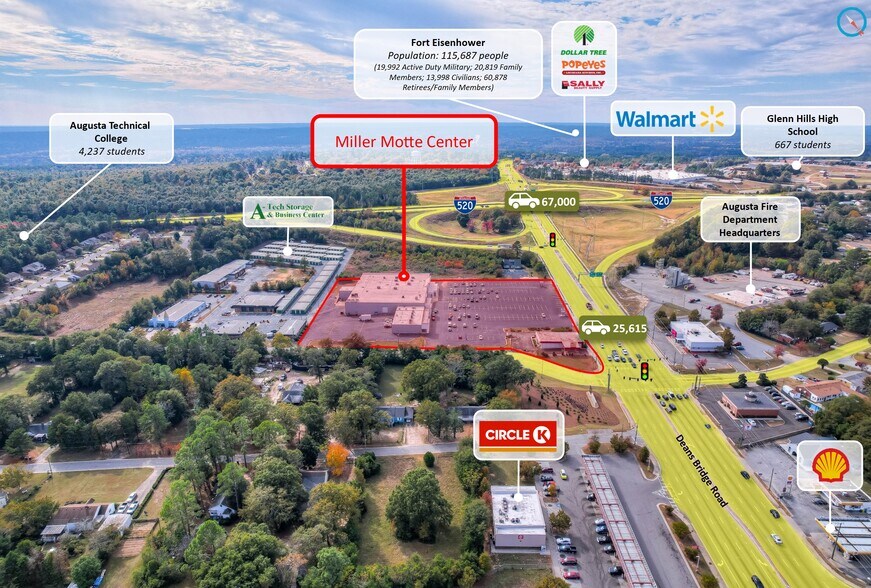 More Photos Of 3128 Deans Bridge Rd, Augusta Storefront For Sale