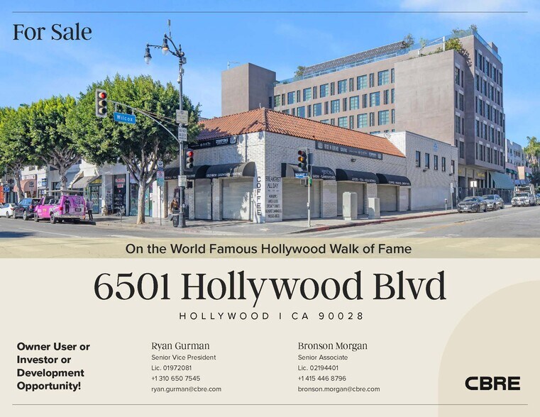Primary Photo Of 6501 Hollywood Blvd, Hollywood Storefront Retail Office For Sale