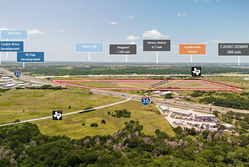 More Photos Of Interstate 30 Frontage Road @ FM 36, Caddo Mills Land For Sale