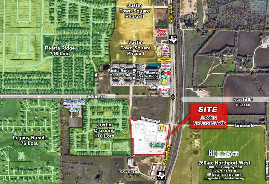 Primary Photo Of SWC FM-156 & John Wiley Rd, Justin Land For Lease