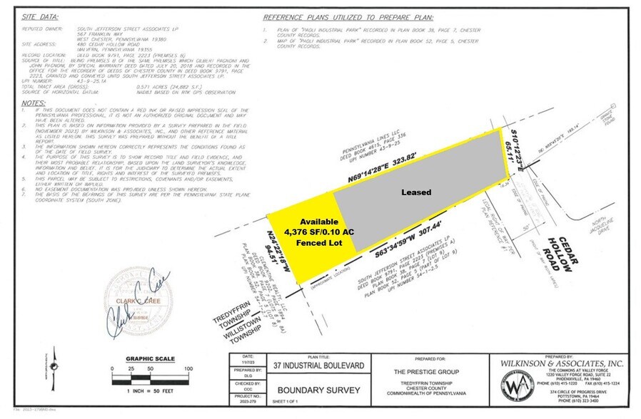 More Photos Of 37 N Industrial Blvd, Paoli Land For Lease