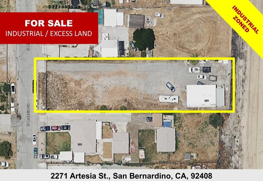 Primary Photo Of 2271 S Artesia St, San Bernardino Contractor Storage Yard For Sale