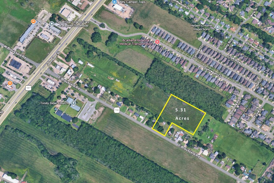 Primary Photo Of 233 E Broussard Rd, Lafayette Land For Sale