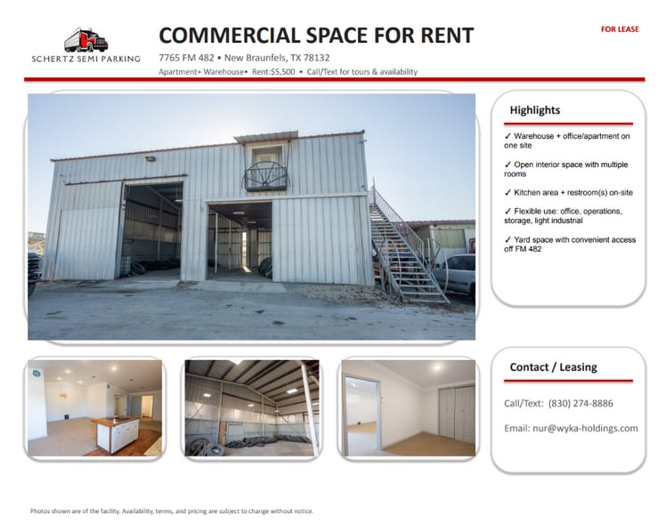 More Photos Of 7765 FM 482, New Braunfels Land For Lease