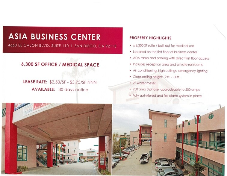 More Photos Of 4660 El Cajon Blvd, San Diego Medical For Lease